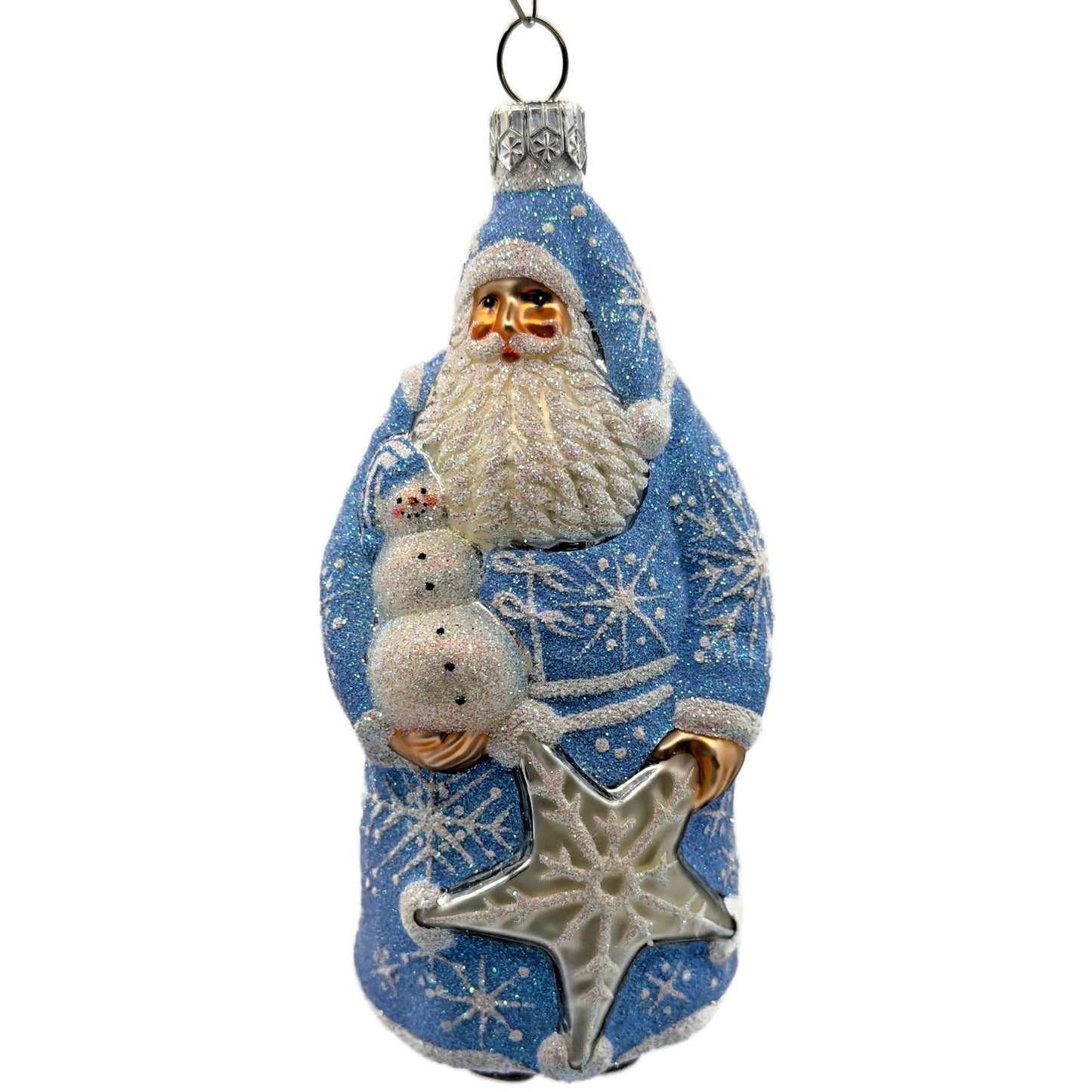 Patricia Breen The Season is Here Santa Snowman Star Snowflakes Ornament 2345