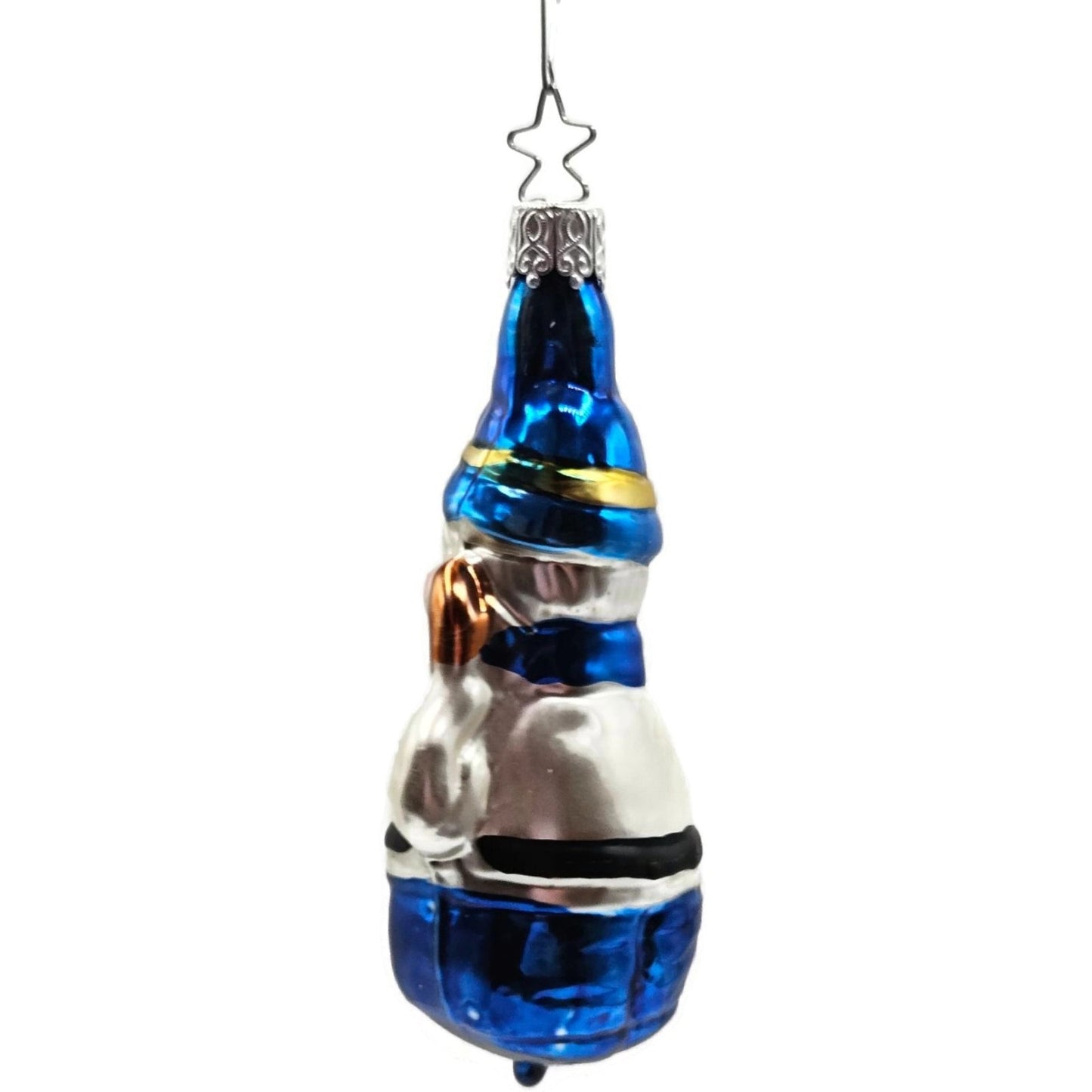 Keystone Cop Stop Star Cap Inge Glass Old World Christmas Tree Ornament OWC