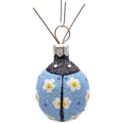 Patricia Breen Ladybug Ladybug Blue Daisy Closed Wing Christmas Ornament 2420