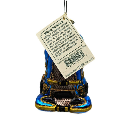 Old World Christmas Hiking Backpack OWC Christmas Holiday Tree Ornament 44143