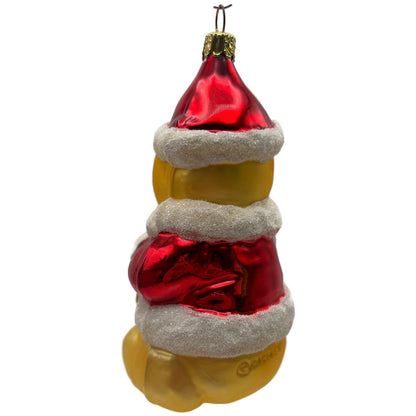 Winnie the Pooh Bear Honey Santa Hat Christmas Ornament Midwest Of Cannon Falls