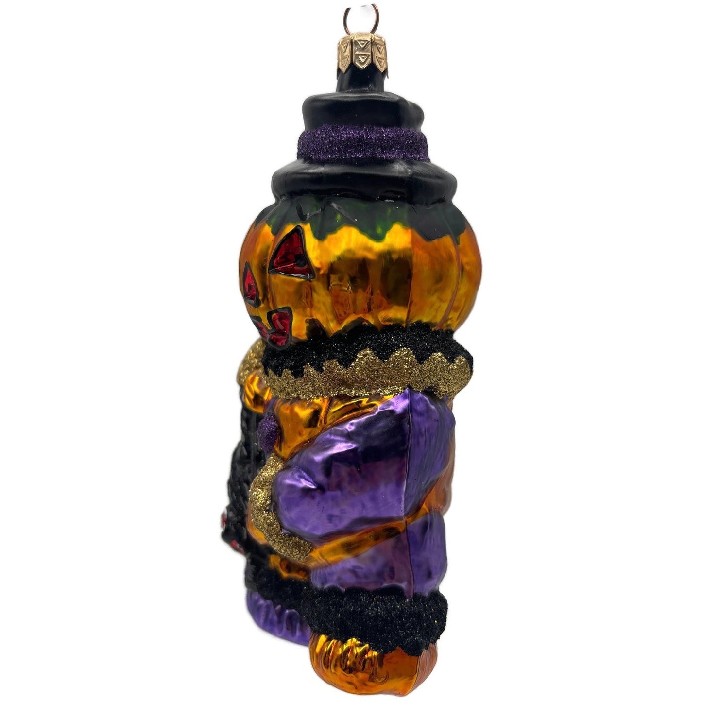 Slavic Treasures Jack's Bat Pumpkin Jack-o-Lantern Halloween Ornament 00-270-A