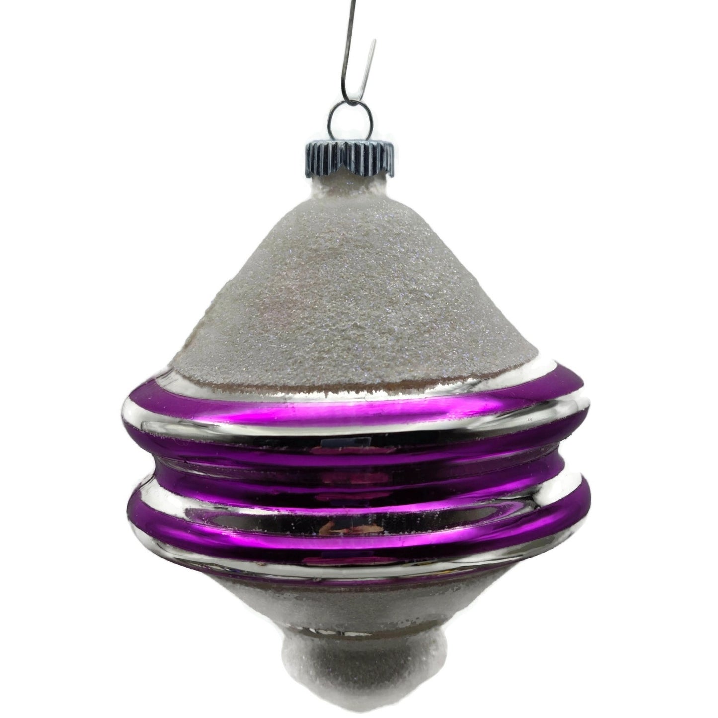 Christopher Radko Shiny Brite Snow Tops Christmas Tree Ornament Set 4001370