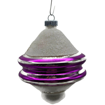 Christopher Radko Shiny Brite Snow Tops Christmas Tree Ornament Set 4001370