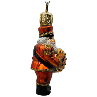 Patricia Breen Drummer Santa Halloween Orange Pumpkins Christmas Ornament 2145