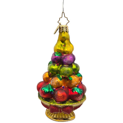 Christopher Radko Ornament Healthy Holiday Fruit Topiary Diabetes Charity