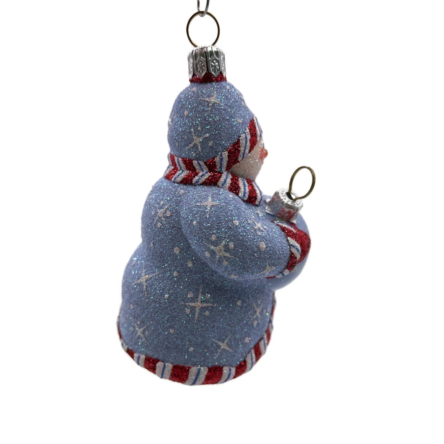 Patricia Breen Ornamental Snowman Blue Christmas Holiday Tree Ornament