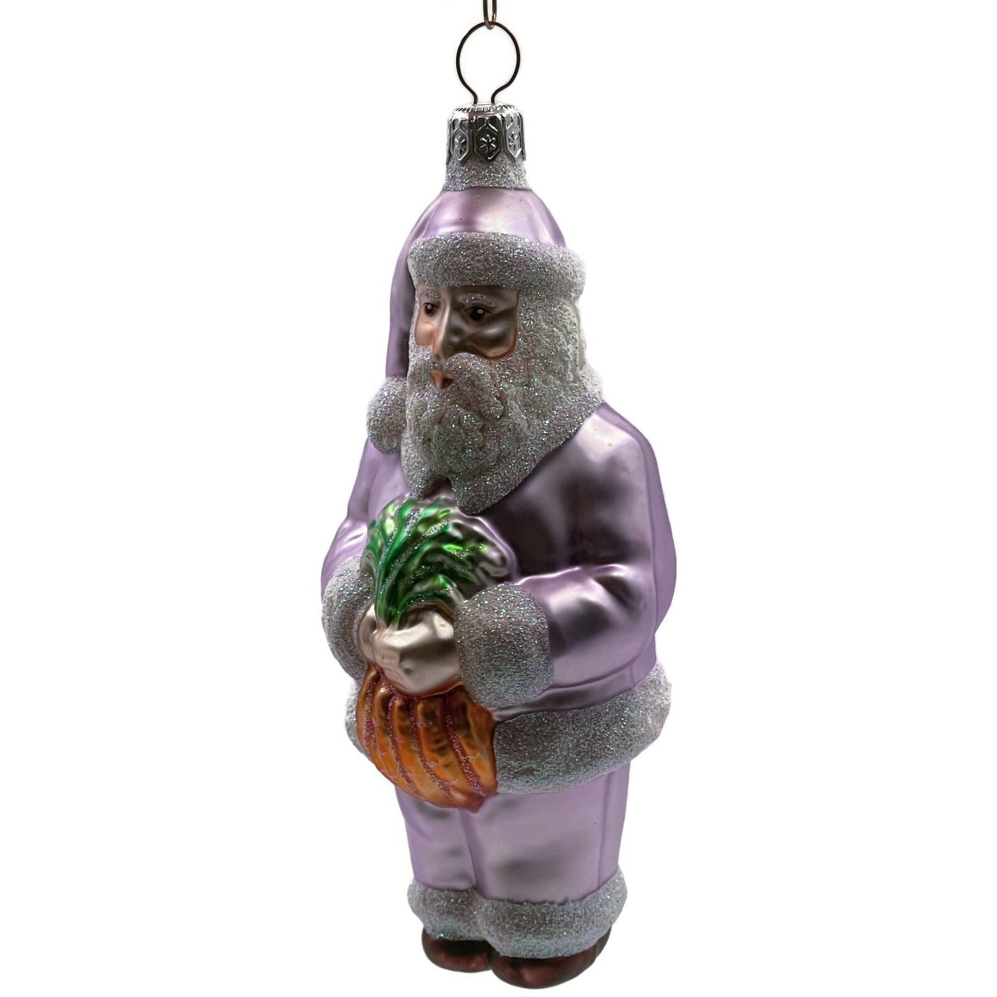 Patricia Breen A Snack for Rudolph Lavender Signed Carrots Christmas Ornament