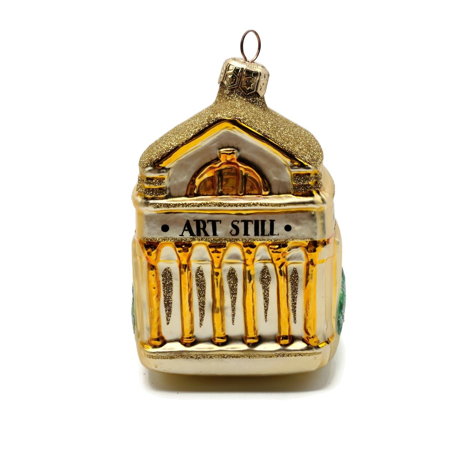 Patricia Breen Beaux Arts Facade St Louis Art Museum Gold Christmas Ornament