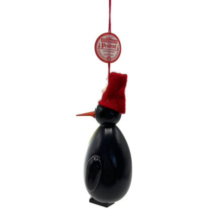Steinbach Penguin Black Handmade Wooden German Animal Christmas Tree Ornament