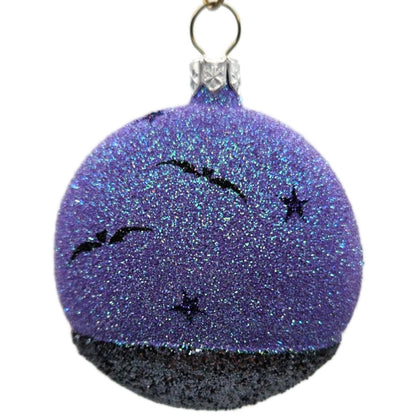 Patricia Breen Mount Auburn Medallion Graveyard Ghost Purple Halloween Ornament