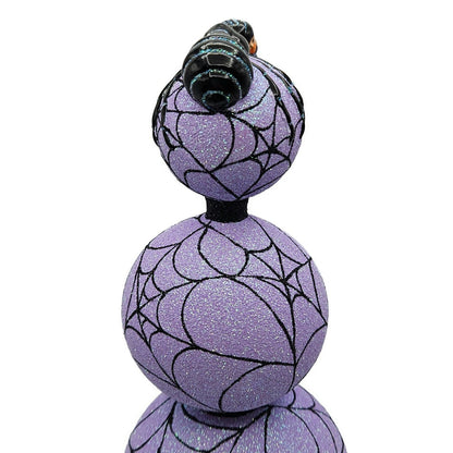 Patricia Breen Webmaster Purple Spider Web Finial Halloween Holiday Tree Topper