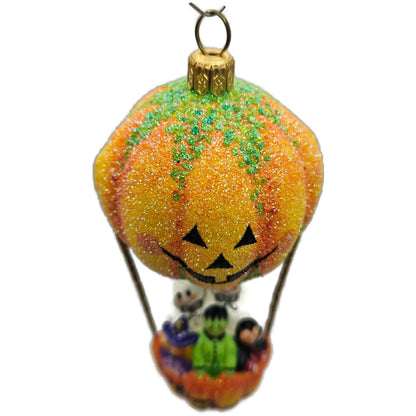Patricia Breen Sweet Seekers Orange Pumpkin Travel Halloween Tree Ornament