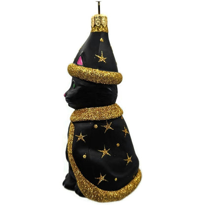 Patricia Breen Salem Kitten Black Gold Stars Signed Halloween Ornament 2032