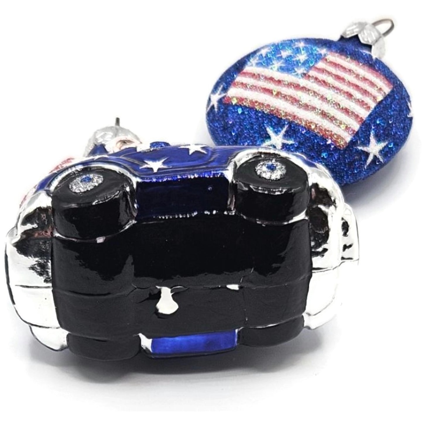 Patricia Breen Knightsbridge Santa Stateside Patriotic Christmas Tree Ornament