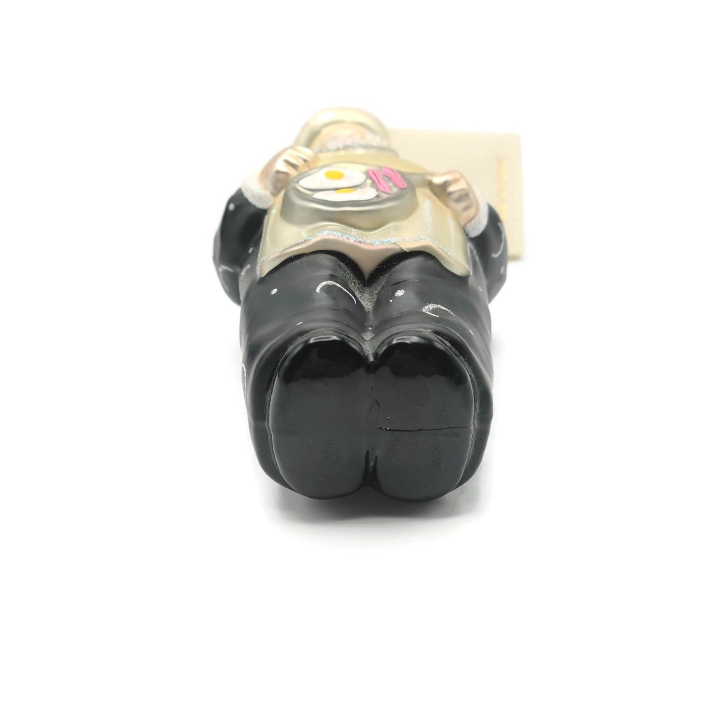 Patricia Breen Sunnyside Up Santa Black Moons Eggs Ham Christmas Ornament 9841