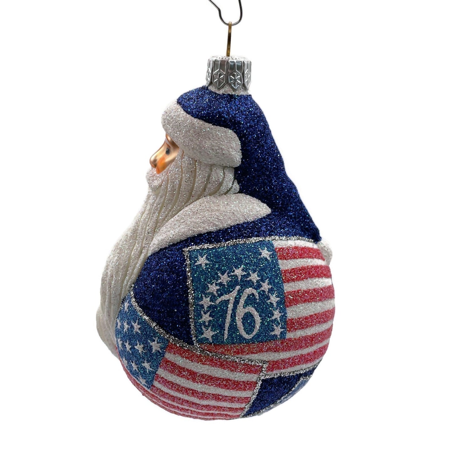 Patricia Breen Santa du Monde Liberty Patriotic Christmas Holiday Tree Ornament