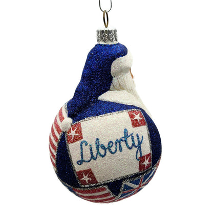 Patricia Breen Santa du Monde Liberty Santa Claus Patriotic Tree Ornament