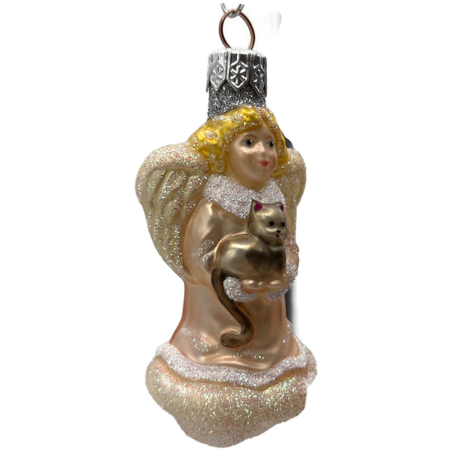 Patricia Breen Angel Pink from Quartet Of Angel Pastel Kitten Christmas Ornament