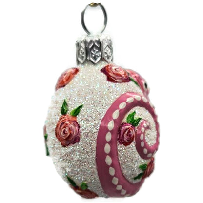 Patricia Breen Springtime Chameleon Pink Rose Floral Christmas Ornament 2929