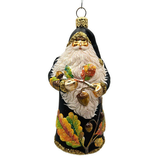 Patricia Breen From Little Acorns Black Santa Claus Fall Christmas Tree Ornament