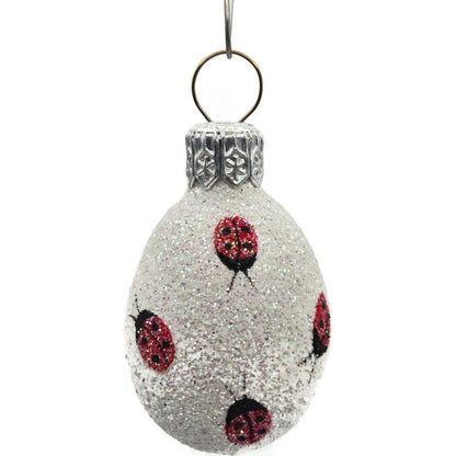 Patricia Breen Miniature Egg Ladybugs Glittered Easter Christmas Tree Ornament