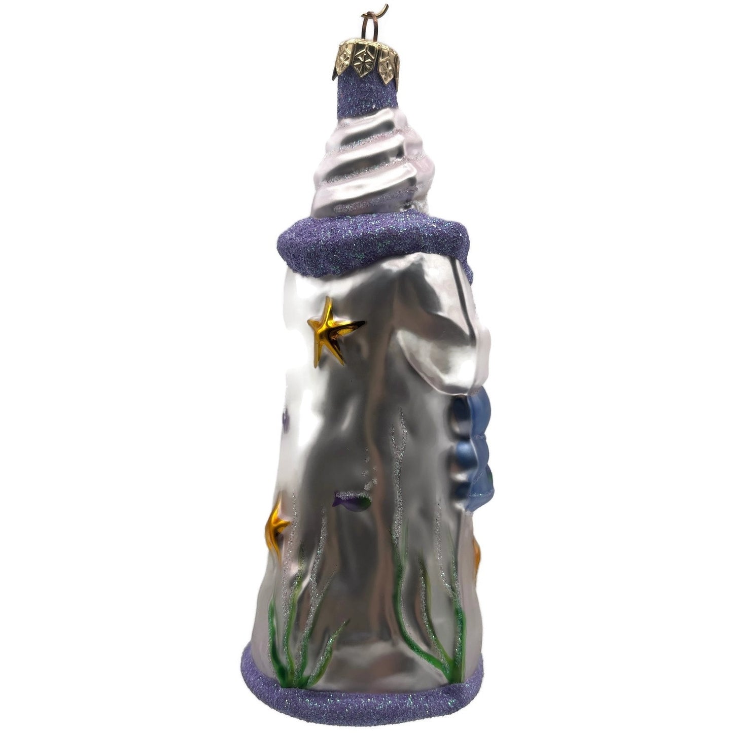 Patricia Breen Poseidon Santa Deep Sea Lavender Summer Nautical Ornament CATZ