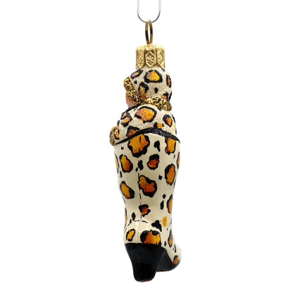 Patricia Breen Best Foot Forward Leopard Animal Christmas Tree Holiday Ornament