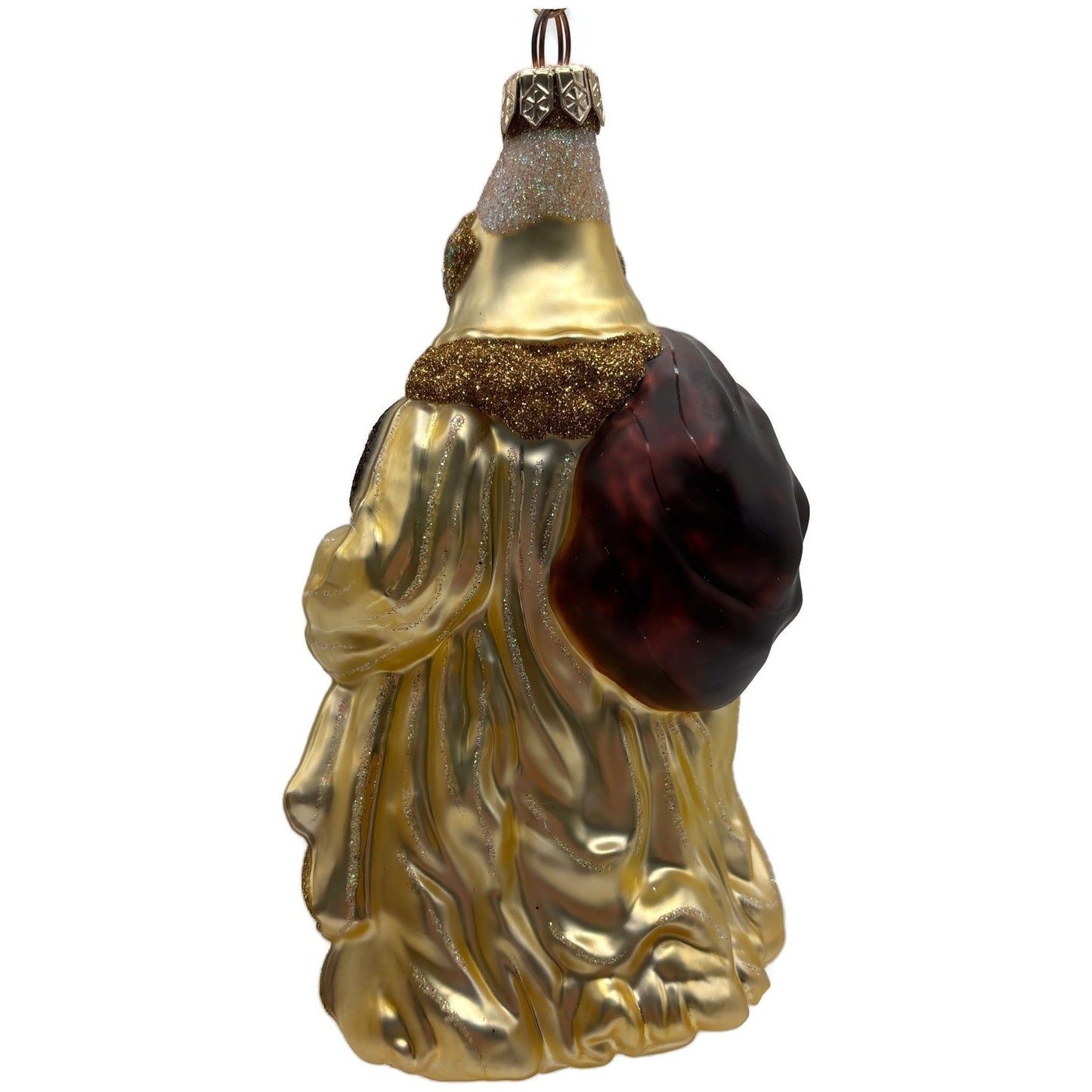Patricia Breen Van Mourik Santa Claus Gold Brown Fall Christmas Tree Ornament