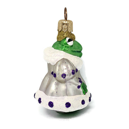 Patricia Breen Frog Princess Miniature Lavender Extra Dots Holiday Ornament