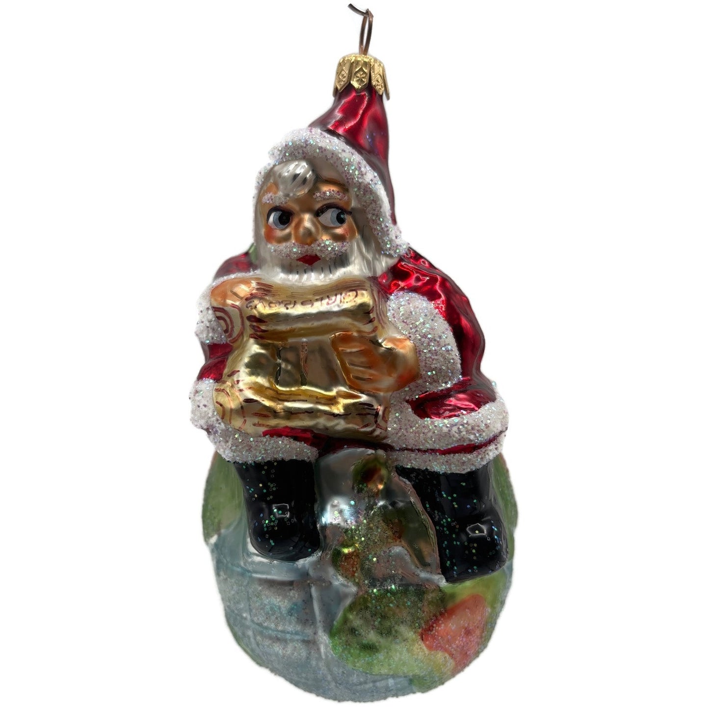 Christopher Radko 1995 On Top of the World Santa Claus Christmas Ornament 95-SP6
