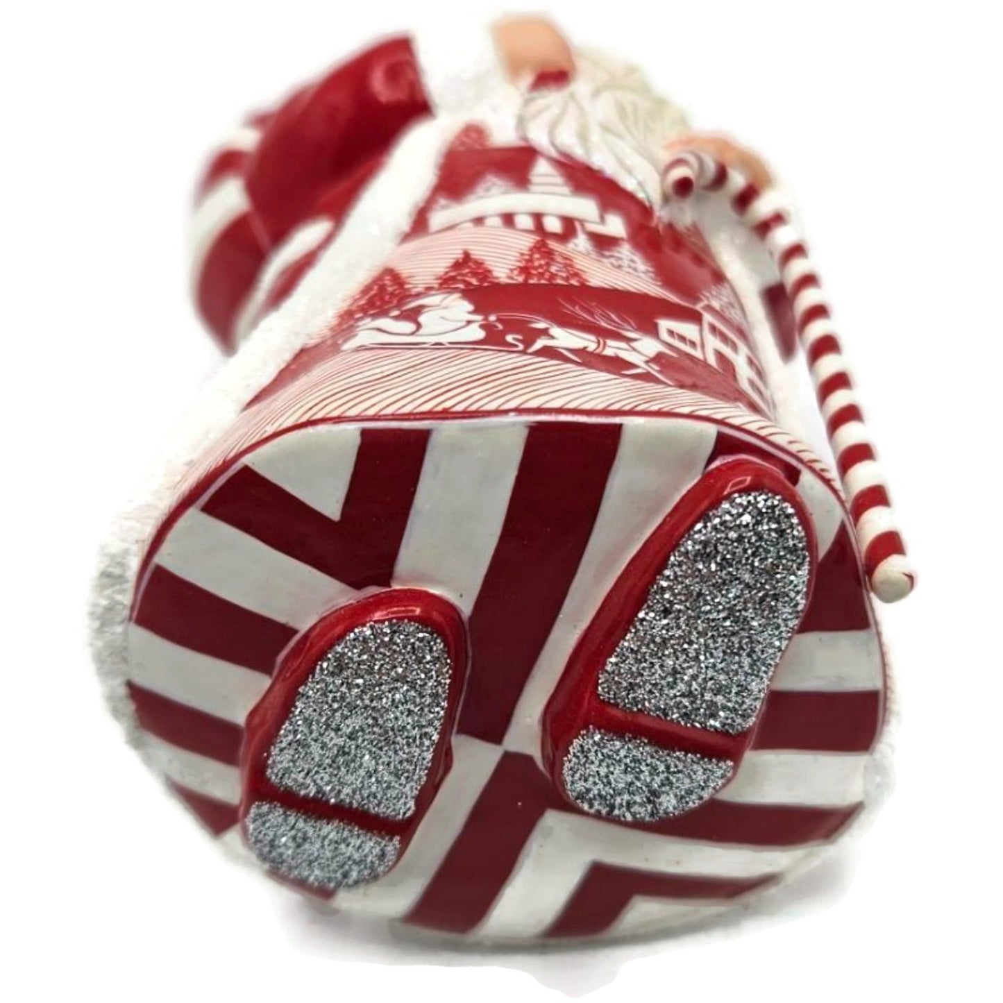 Patricia Breen Joyeux Noel Henri Red White Peppermint Stripe Christmas Ornament