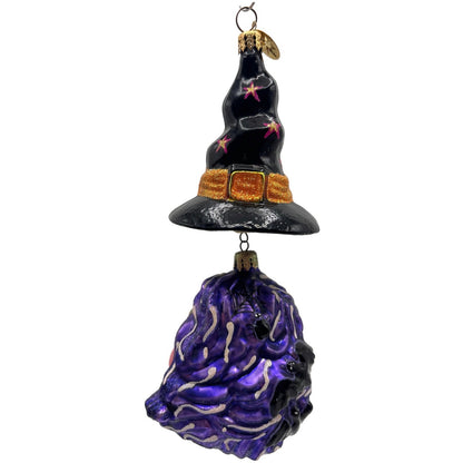 Christopher Radko Witch Topper Halloween Christmas Hat Ornament 02-0041-0