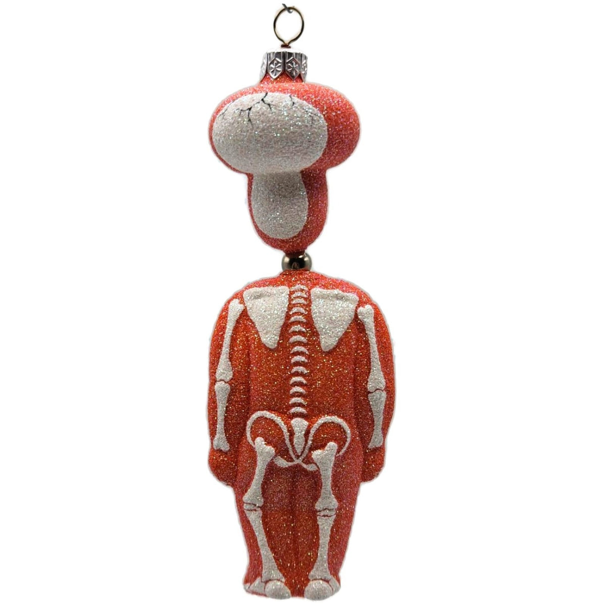 Patricia Breen Kinetic Skelton Orange Halloween Christmas Tree Ornament 2325