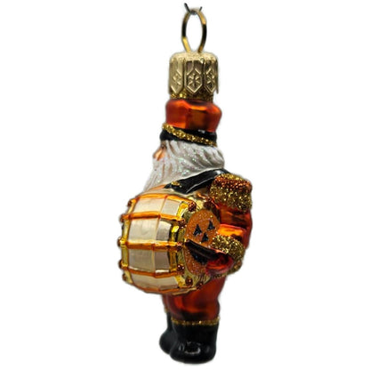 Patricia Breen Drummer Santa Halloween Orange Pumpkins Christmas Ornament 2145