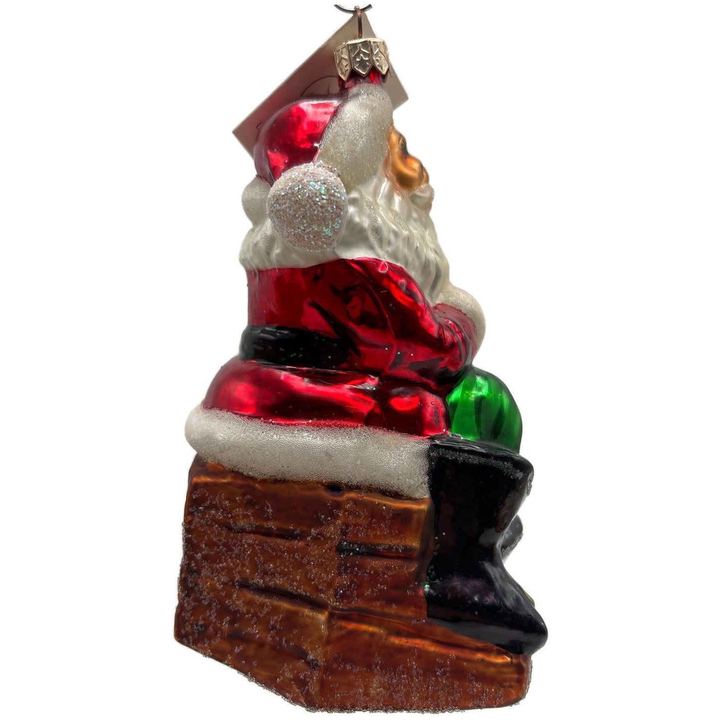 Christopher Radko Making A List Santa Claus Glass Christmas Ornament 97-222-0