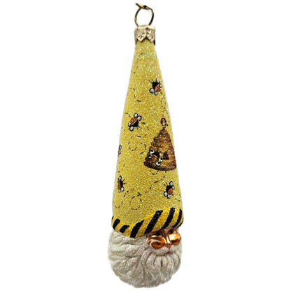 Patricia Breen Winter Sage Bee Beeskep Santa Head Spring Christmas Ornament 2655