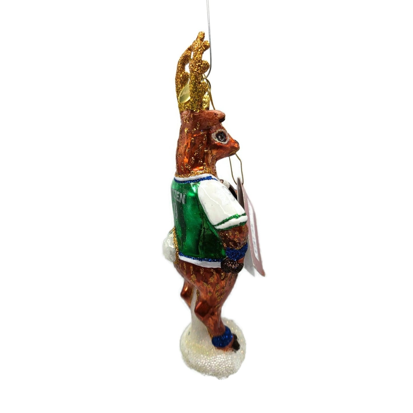Juliska Country Estate Reindeer Games Blitzen Football Christmas Tree Ornament