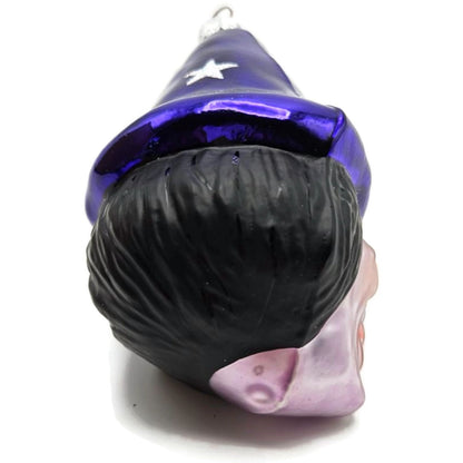 Patricia Breen Witch Hazel Lavender Face Purple Stars Halloween Ornament CATZ