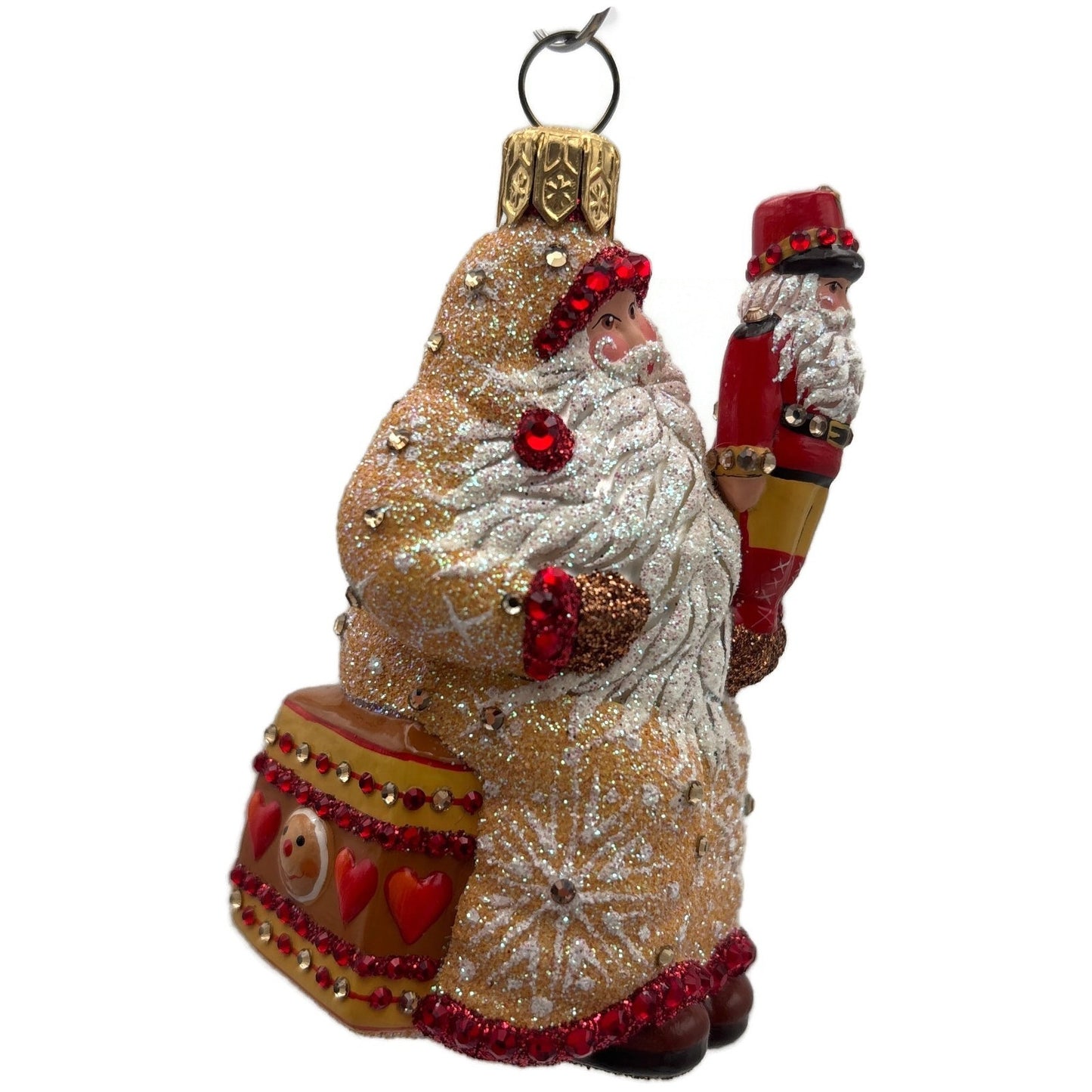Patricia Breen Nutcracker Nicoud Gingerbread Hearts Christmas Tree Ornament CATZ