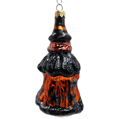 Christopher Radko Witch Orange Stars Dress Halloween Christmas Tree Ornament