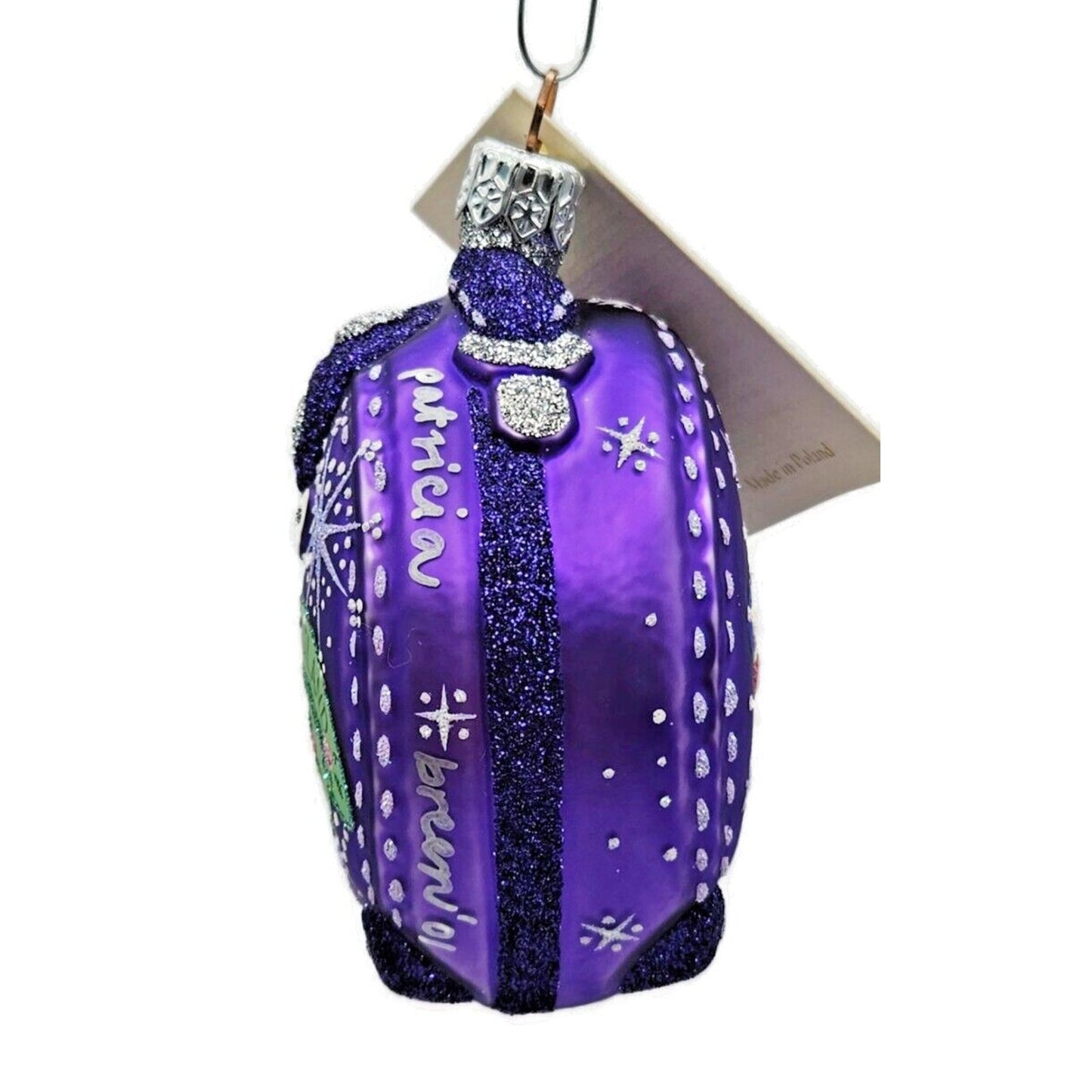 Patricia Breen Journey With Me Purple Portland Signed Christmas Travel Ornament