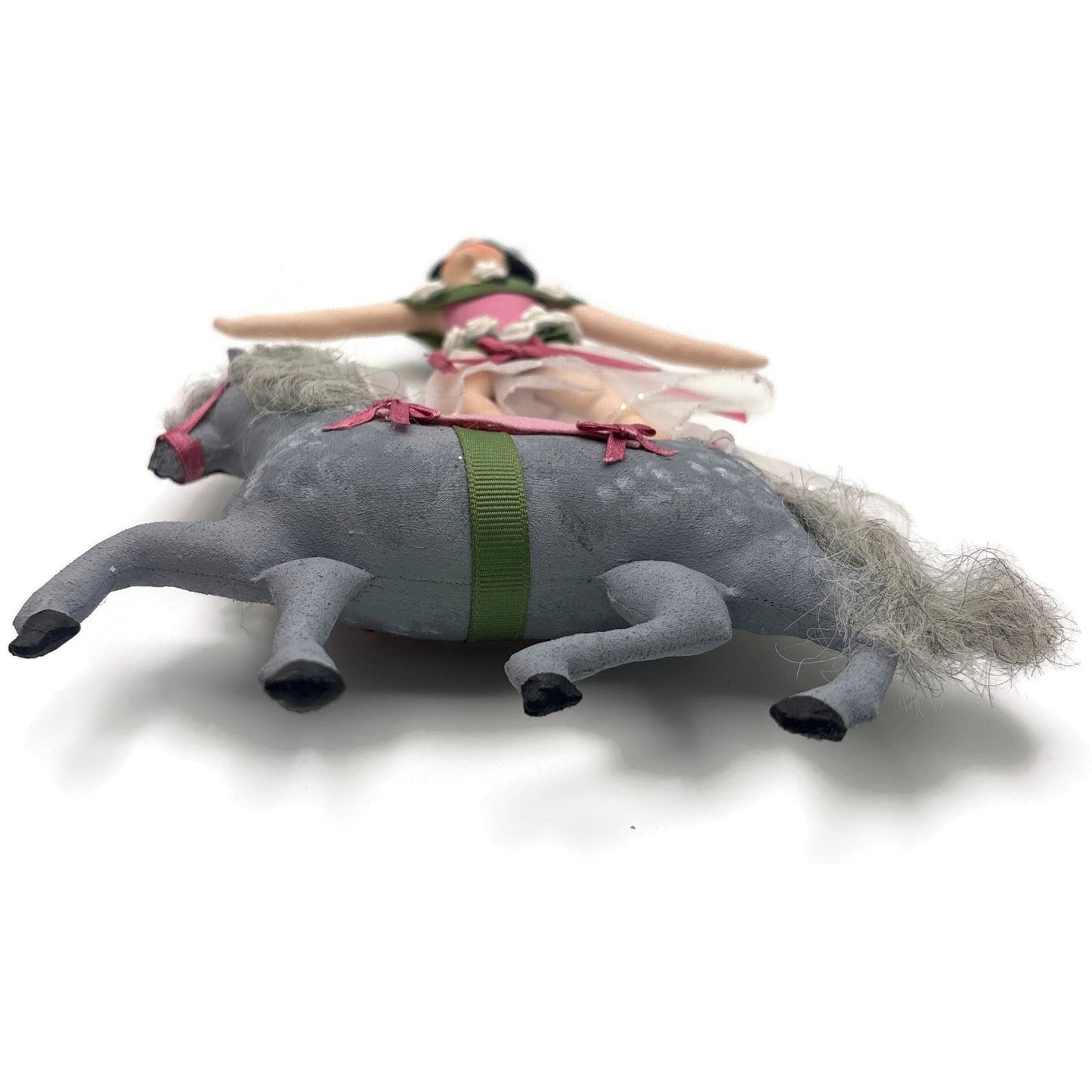 Gladys Boalt Circus Lady Bareback Rider Fabric Christmas Tree Ornament Signed