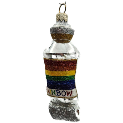 Patricia Breen PB Paints Rainbow Rolled Tube Art Christmas Tree Ornament Gumps