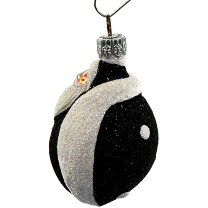 Patricia Breen Santa Ladybug Black Buttons Polka Dots Christmas Ornament 2133