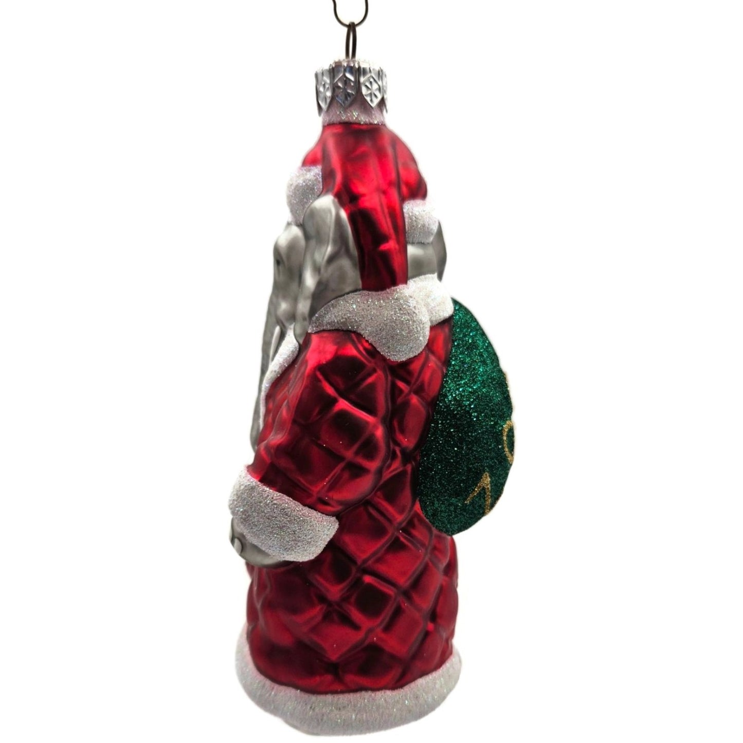 Patricia Breen Christmas at the Zoo Elephant Red Glitter Christmas Ornament CATZ