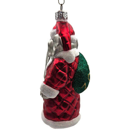 Patricia Breen Christmas at the Zoo Elephant Red Glitter Christmas Ornament CATZ