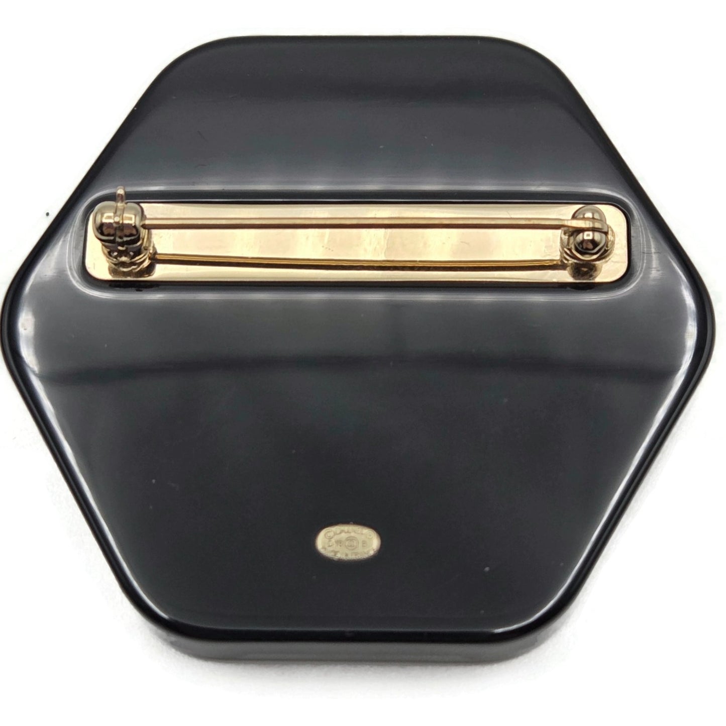 Chanel CC Logo Ski Brooch Black White Gold Snowflake Star Trees 2018 18B Rare