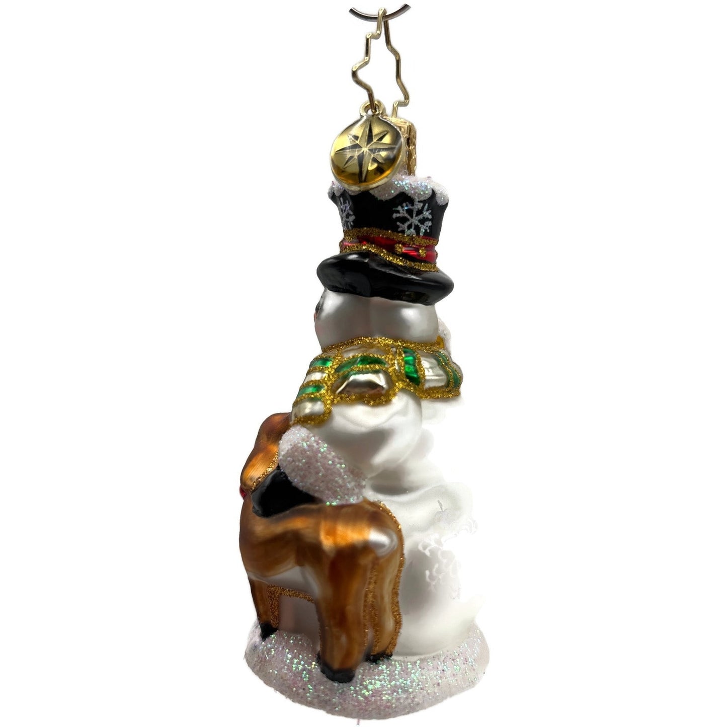 Christopher Radko Good Friends Forever Deer Snowman Christmas Ornament 1017754