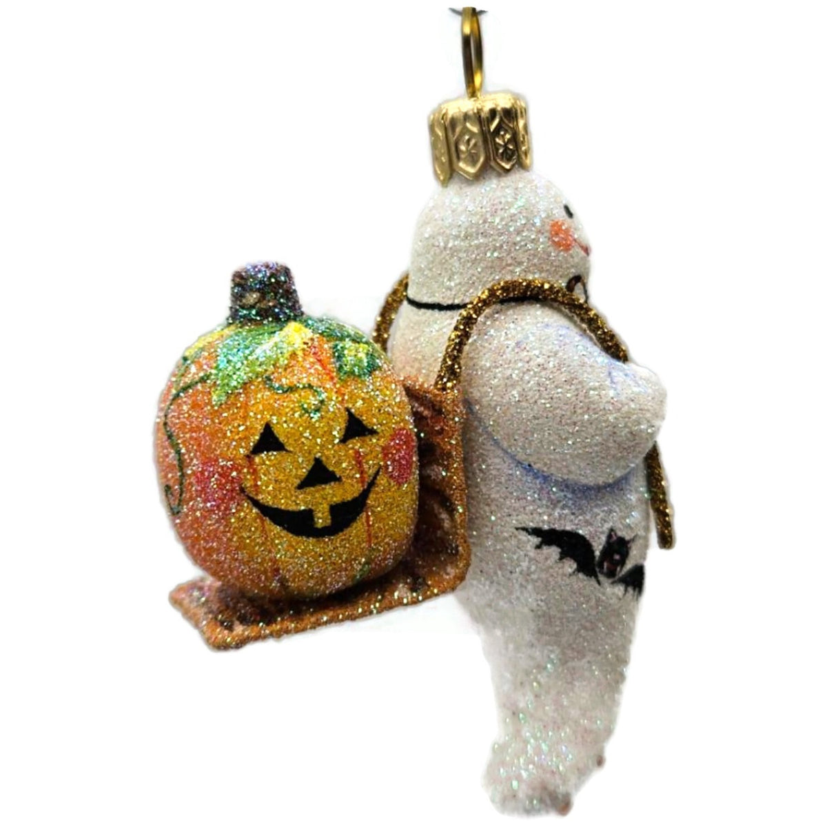 Patricia Breen Halloween Delivery White Orange Pumpkin Christmas Ornament 2825